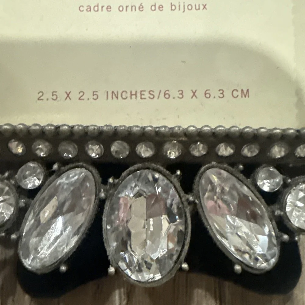 POTTERY BARN w/ORIG TAG JEWELED CRYSTAL RHINESTONE SPARKLE PICTURE PHOTO FRAME